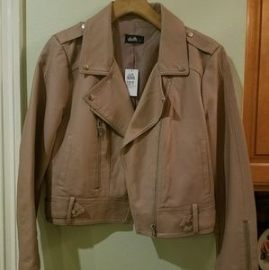 NWT Dotti blush motorcycle jacket